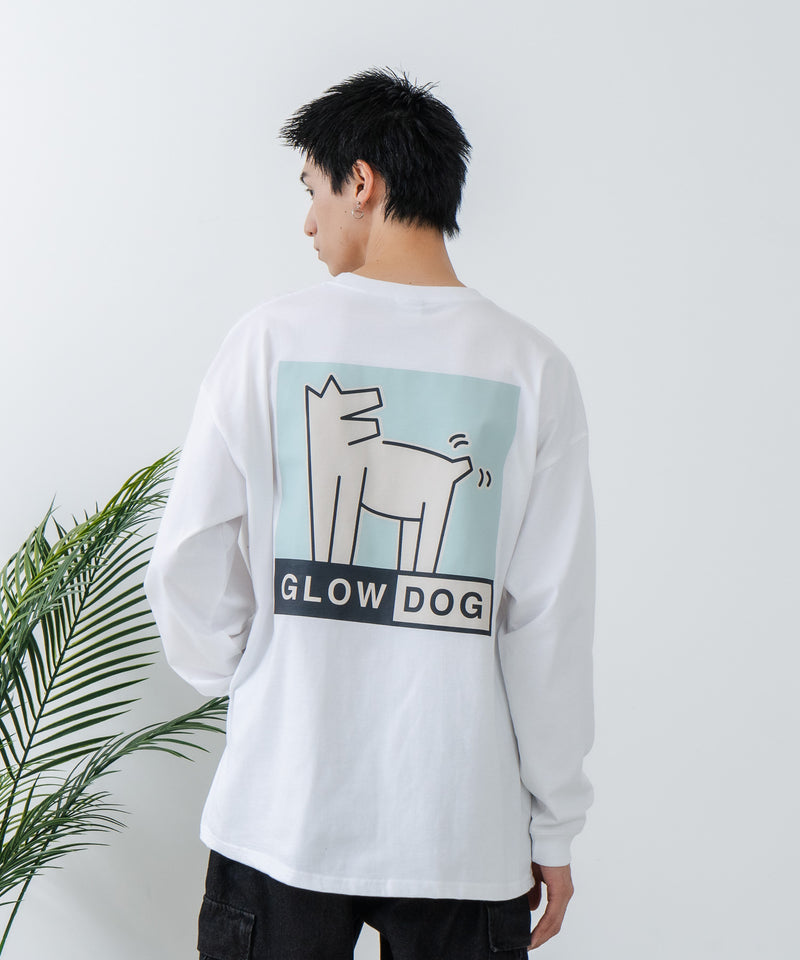 【GLOW DOG/グロウドッグ】ブランドロゴ DOGアイコン バックプリント ロンT