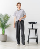【C-FORT POINT/フォートポイント】ボーダークロップド丈Ｔシャツ