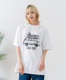 【HEAT BLOCKER/ヒートブロッカー】【まるで着る日傘！遮熱＆UVカット】コットンライク プリントTシャツ レトロサーフ 吸水速乾 アンチピリング イージーケア ユニセックス