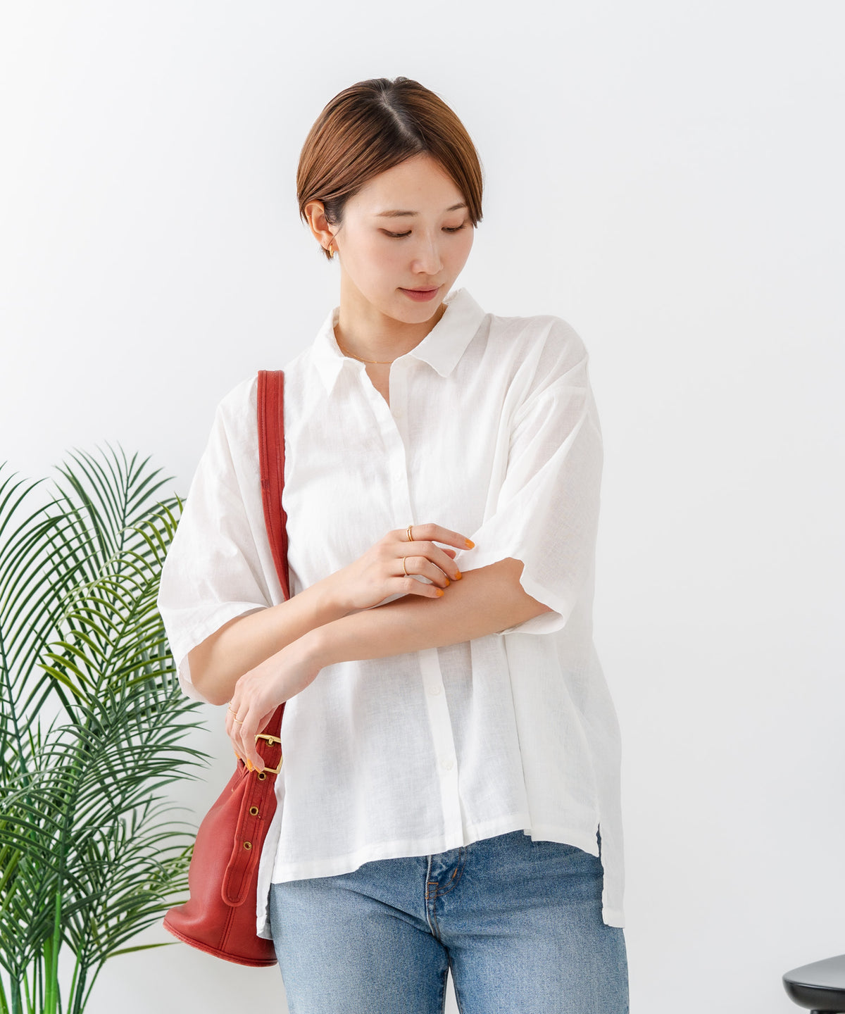 C-FORTPOINT/フォートポイント】【涼しく着られて体型カバーも】綿麻