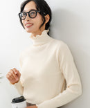 【C-FORT POINT/フォートポイント】リブハイネック ニットプルオーバー