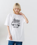 【HEAT BLOCKER/ヒートブロッカー】【まるで着る日傘！遮熱＆UVカット】コットンライク プリントTシャツ レトロサーフ 吸水速乾 アンチピリング イージーケア ユニセックス
