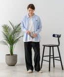 【U.S. POLO ASSN./ユーエスポロアッスン】ワンポイントロゴ刺繍 ブロードシャツ