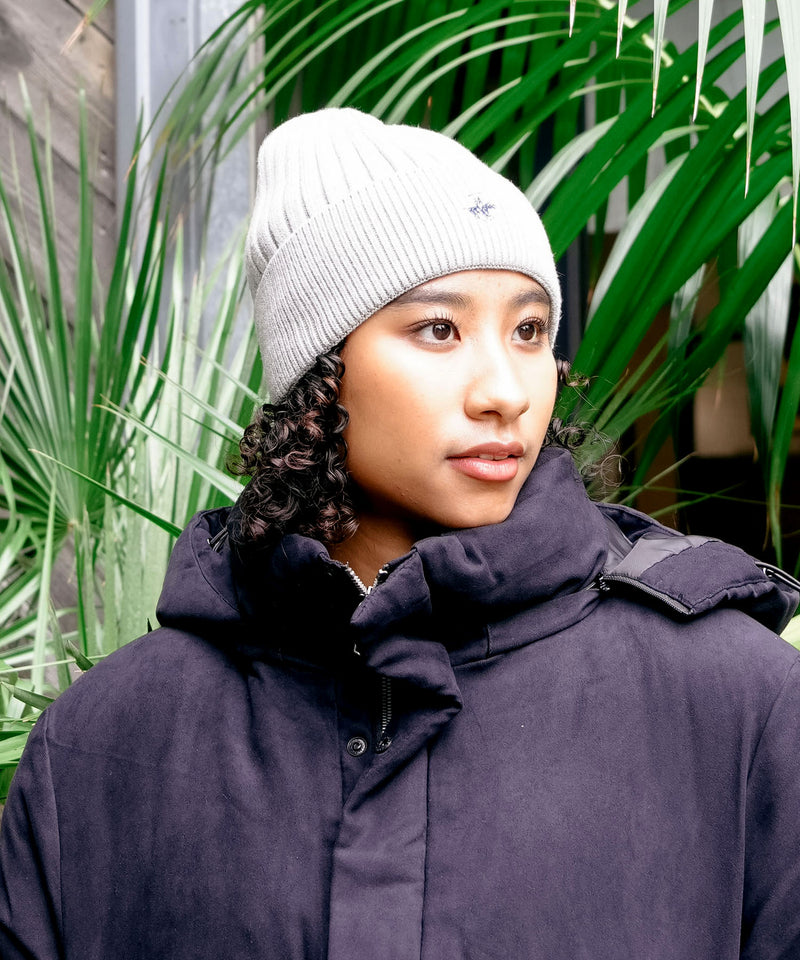 【BEVERLY HILLS POLO CLUB/ビバリーヒルズポロクラブ】ワンポイントロゴ 刺繍 ニットキャップ