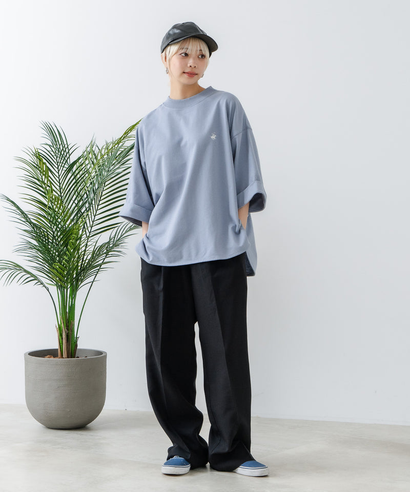 【BEVERLY HILLS POLO CLUB/ビバリーヒルズポロクラブ】ミニ裏毛 ロールアップTシャツ zo