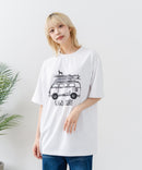 【HEAT BLOCKER/ヒートブロッカー】【まるで着る日傘！遮熱＆UVカット】コットンライク プリントTシャツ レトロサーフ 吸水速乾 アンチピリング イージーケア ユニセックス
