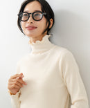 【C-FORT POINT/フォートポイント】リブハイネック ニットプルオーバー