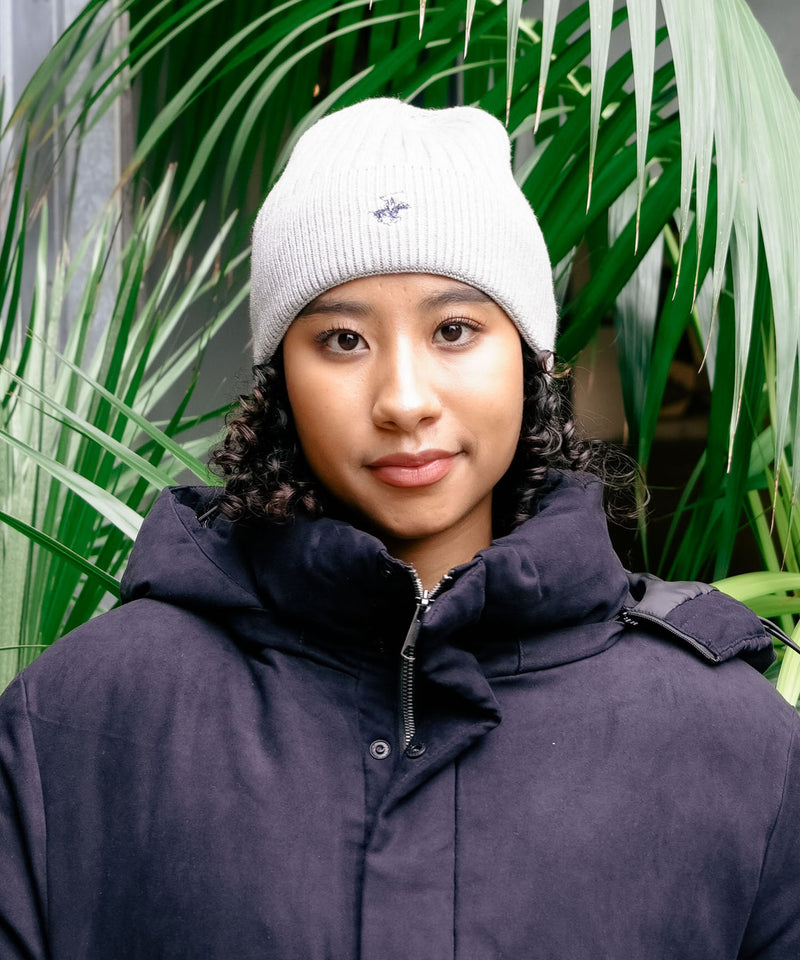 【BEVERLY HILLS POLO CLUB/ビバリーヒルズポロクラブ】ワンポイントロゴ 刺繍 ニットキャップ