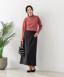 【C-FORT POINT/フォートポイント】リブハイネック ニットプルオーバー