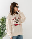 【C-FORT POINT/フォートポイント】アニマルプリント(タイガー) カレッジ スウェットトレーナー