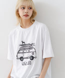 【HEAT BLOCKER/ヒートブロッカー】【まるで着る日傘！遮熱＆UVカット】コットンライク プリントTシャツ レトロサーフ 吸水速乾 アンチピリング イージーケア ユニセックス