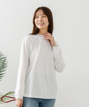 【FORT POINT/フォートポイント】レース襟 シャーリングプルオーバートップス