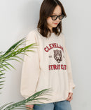 【C-FORT POINT/フォートポイント】アニマルプリント(タイガー) カレッジ スウェットトレーナー