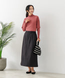 【C-FORT POINT/フォートポイント】リブハイネック ニットプルオーバー