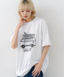 【HEAT BLOCKER/ヒートブロッカー】【まるで着る日傘！遮熱＆UVカット】コットンライク プリントTシャツ レトロサーフ 吸水速乾 アンチピリング イージーケア ユニセックス