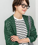 【C-FORTPOINT/フォートポイント】シャリシャリ　シアーロングカーディガン