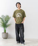 【HEAT BLOCKER/ヒートブロッカー】【まるで着る日傘！遮熱＆UVカット】コットンライク プリントTシャツ レトロサーフ 吸水速乾 アンチピリング イージーケア ユニセックス