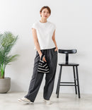 【C-FORT POINT/フォートポイント】華奢見え ワイドリブフレンチスリーブＴシャツ 二の腕カバー 伸縮性 細見え オフィス 通勤 きれいめ 大人カジュアル