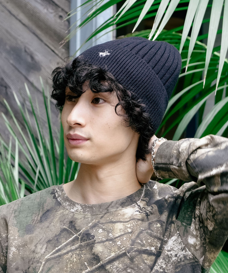 【BEVERLY HILLS POLO CLUB/ビバリーヒルズポロクラブ】ワンポイントロゴ 刺繍 ニットキャップ