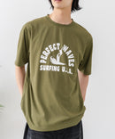 【HEAT BLOCKER/ヒートブロッカー】【まるで着る日傘！遮熱＆UVカット】コットンライク プリントTシャツ レトロサーフ 吸水速乾 アンチピリング イージーケア ユニセックス