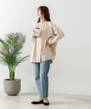 【FORT POINT/フォートポイント】スカラップ 刺繍 ブラウス