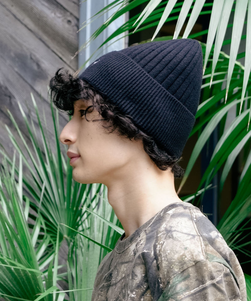 【BEVERLY HILLS POLO CLUB/ビバリーヒルズポロクラブ】ワンポイントロゴ 刺繍 ニットキャップ