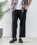 カットジョーゼット タックイージーパンツ 吸水速乾 接触冷感 ストレッチ 軽量 イージーケア UVカット BLUE STANDARD ブルースタンダード