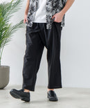 カットジョーゼット タックイージーパンツ 吸水速乾 接触冷感 ストレッチ 軽量 イージーケア UVカット BLUE STANDARD ブルースタンダード