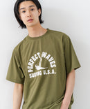 【HEAT BLOCKER/ヒートブロッカー】【まるで着る日傘！遮熱＆UVカット】コットンライク プリントTシャツ レトロサーフ 吸水速乾 アンチピリング イージーケア ユニセックス