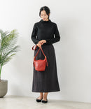 【C-FORT POINT/フォートポイント】リブボトルネック ニットプルオーバー