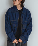 【C-FORT POINT/フォートポイント】デニムフライトジャケット インディゴ M ❘ジーンズメイト公式オンラインショップ