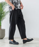 カットジョーゼット タックイージーパンツ 吸水速乾 接触冷感 ストレッチ 軽量 イージーケア UVカット BLUE STANDARD ブルースタンダード