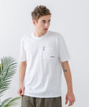 ZEROSTAIN 胸ポケット 刺繍Tシャツ 汗染みの目立ちにくいTシャツ 防汚 ＵＶカット アニマル おじさん ビール アメ車