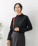 【C-FORT POINT/フォートポイント】リブボトルネック ニットプルオーバー