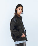 【SAVIER/サビアー】ボア衿G1PUレザーブルゾン