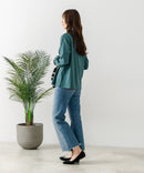 【FORT POINT/フォートポイント】シャーリング ハイネック トップス