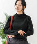 【C-FORT POINT/フォートポイント】リブボトルネック ニットプルオーバー