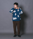 【UNIIT/ユニット】総柄プルオーバージャガードニット zo