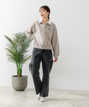 【C-FORT POINT/フォートポイント】2枚襟 スウェットポロトレーナー