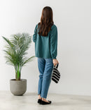 【FORT POINT/フォートポイント】シャーリング ハイネック トップス