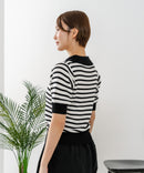 【U.S. POLO ASSN./ユーエスポロアッスン】ワンポイントロゴ刺繍 バイカラーニットポロシャツ