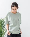 【CONVERSE/コンバース】ミニ裏毛 5分袖 スウェットトレーナー zo