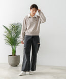 【C-FORT POINT/フォートポイント】2枚襟 スウェットポロトレーナー