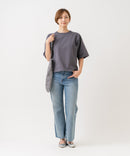 【HANES/ヘインズ】【ヘビーウェイト（肉厚）のコットン100％生地】1P BEEFY-T for HER クルーネックTシャツ 半袖 無地 シンプル タフ すっきり見え ボクシーシルエット タグレス仕様 ❘ジーンズメイト公式オンラインショップ