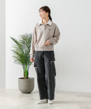 【C-FORT POINT/フォートポイント】2枚襟 スウェットポロトレーナー