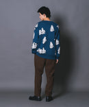 【UNIIT/ユニット】総柄プルオーバージャガードニット zo