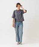 【HANES/ヘインズ】【ヘビーウェイト（肉厚）のコットン100％生地】1P BEEFY-T for HER クルーネックTシャツ 半袖 無地 シンプル タフ すっきり見え ボクシーシルエット タグレス仕様 ❘ジーンズメイト公式オンラインショップ