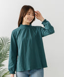 【FORT POINT/フォートポイント】シャーリング ハイネック トップス