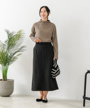 【C-FORT POINT/フォートポイント】リブボトルネック ニットプルオーバー