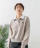 【C-FORT POINT/フォートポイント】2枚襟 スウェットポロトレーナー